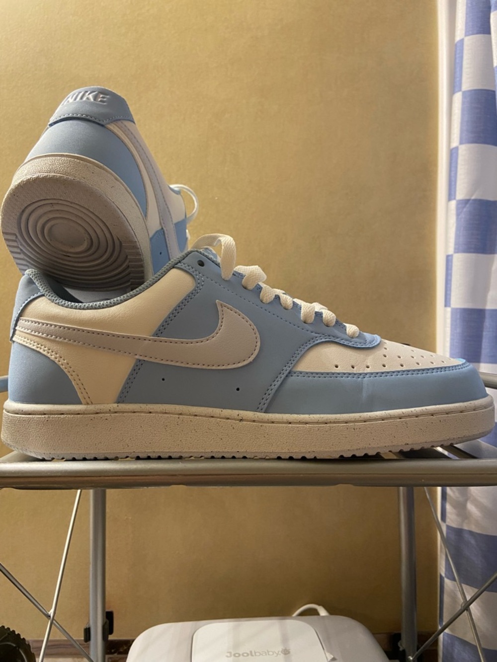 Nike Women’s Low-Top Sneakers in Light Blue and White